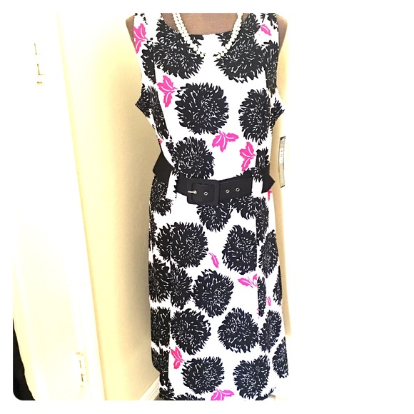 NWT Black white and pink dress!