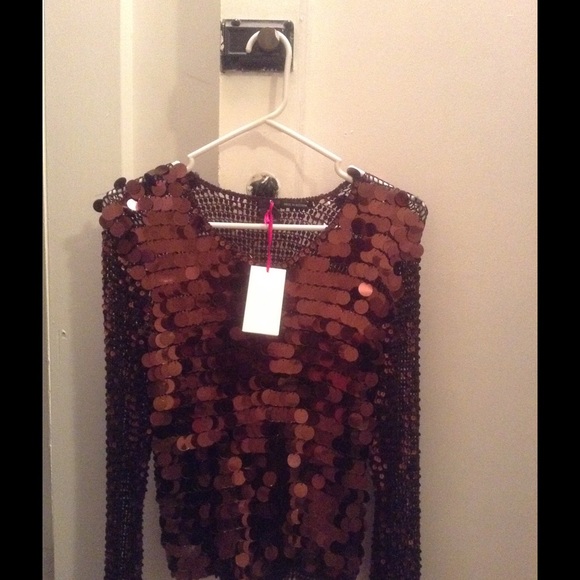 Chino Bronze Beaded Top - Picture 1 of 2