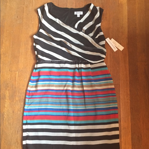 Muti colored striped dress