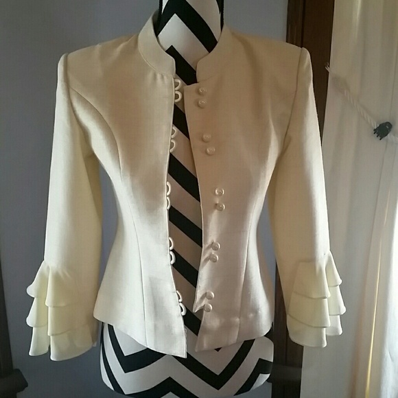 Vintage Metallic Cream Jacket
