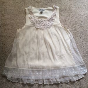 Pretty Cream Blouse Hardly Worn
