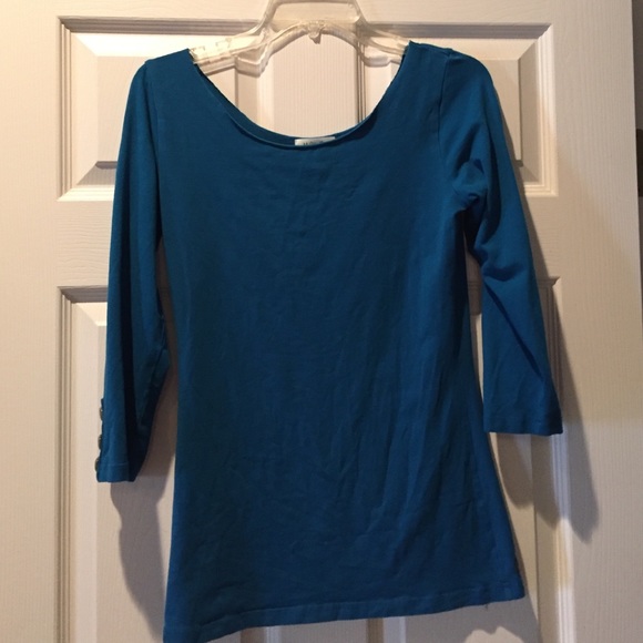 Blue 3/4 Sleeve Matilda Jane Tee