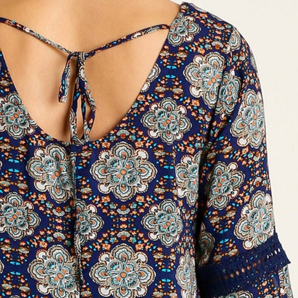 🛍PRICE DROPPIN! 🛍Floral Lace Cape Shirtdress NWT - Picture 4 of 4