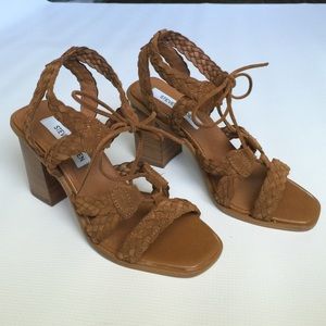 Genuine suede lace up sandals!