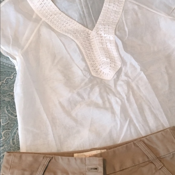 Ann Taylor top with neckline detailing