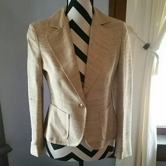 Vintage Cream and Beige Blazer