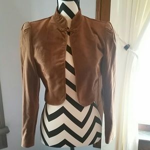 Vintage Velvet Camel Colored Bolero