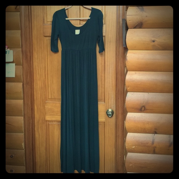 Hunter green maxi