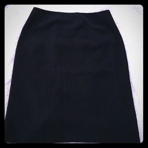 Caslon pin striped skirt with back slit