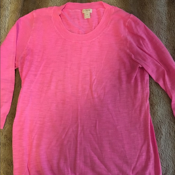 Neon pink lightweight sweater