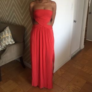 Strapless gown