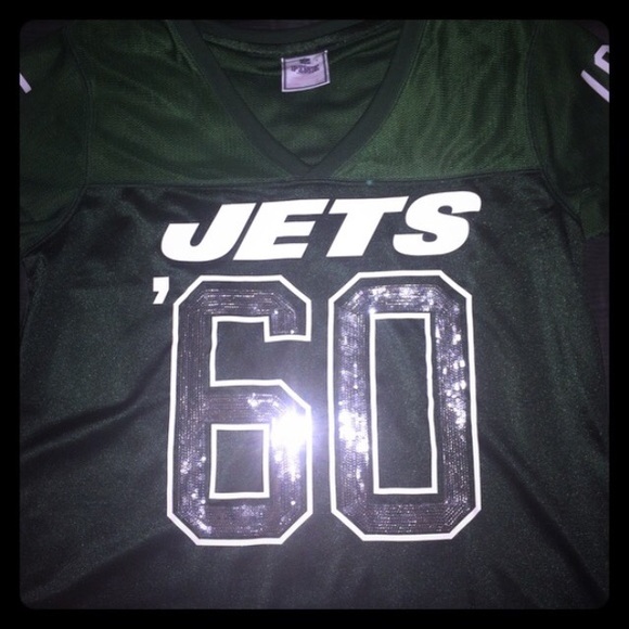 PINK: NY JETS Jersey with sequins.