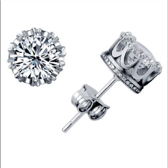 Sterling Silver CZ Stud earring
