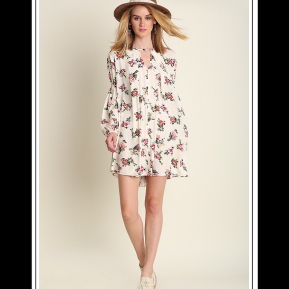 ❗️Floral Cape Tunic Slip Dress - Picture 3 of 3