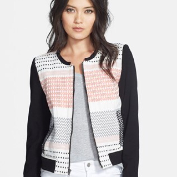 Ella Moss Jackets & Blazers - Ella Moss 'Zan' Navajo Jacquard Bomber Jacket