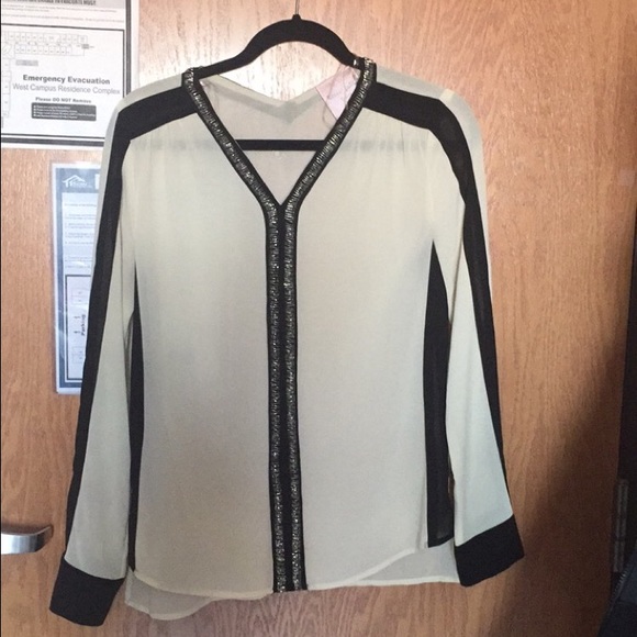 Long sleeve sheer dress shirt