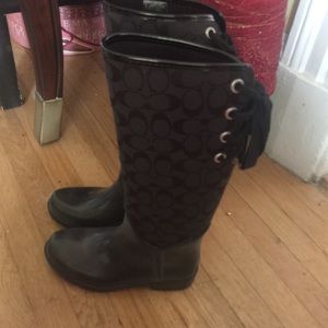 Coach rain boots
