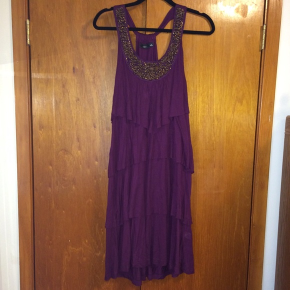 Bead Detail Racerback Dress