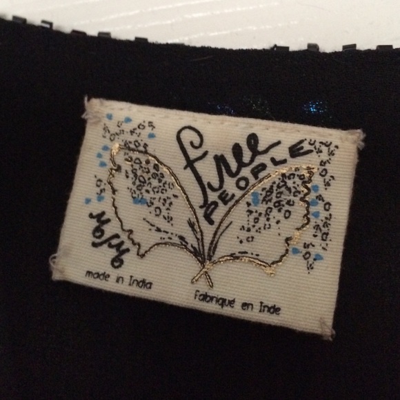 Black free people butterfly blouse - Picture 3 of 4