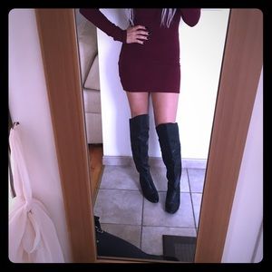 Chinese laundry turbo over the knees black boots