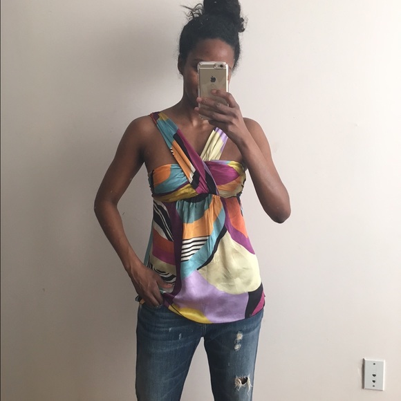 Silk summer top - Picture 2 of 3