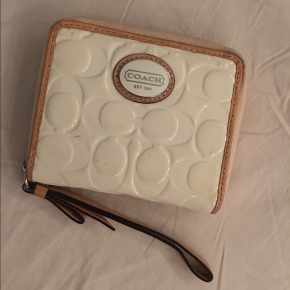 Coach White Wallet