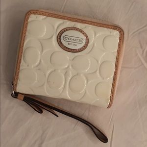 Coach White Wallet