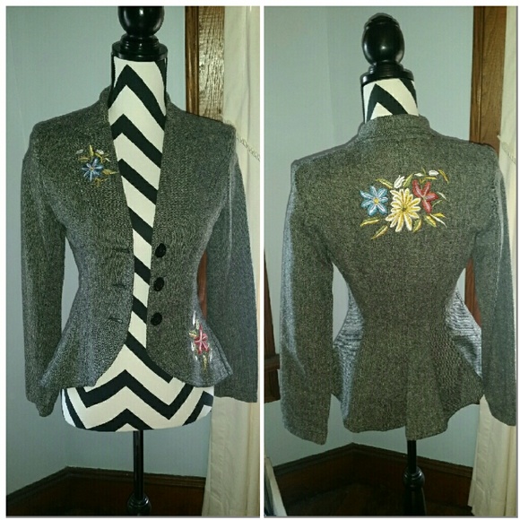 Embroidered Blazer