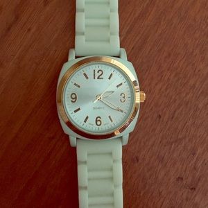 Anthropologie light blue jelly watch