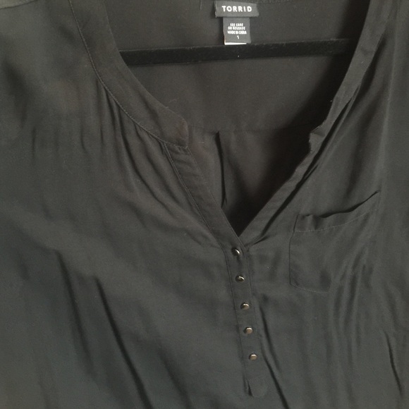 v neck military button