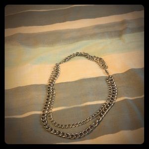 Stella & Dot silver chain link necklace
