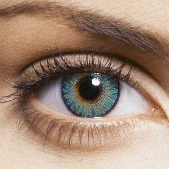 Turquoise colored lenses