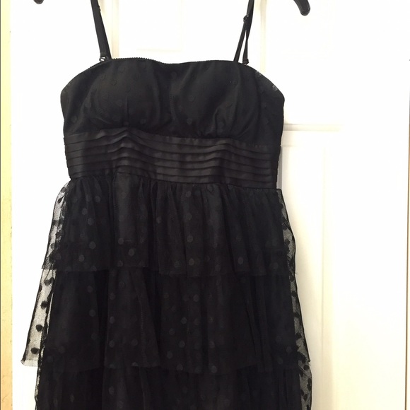Black tulle, polka dot dress