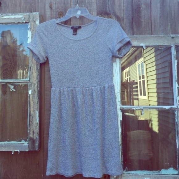Grey Babydoll Dress