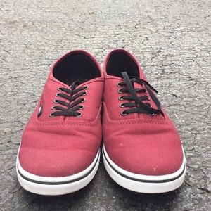 Authentic Burgundy Vans