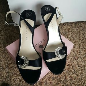 Ivanka Trump Sumi Satin Sandal-size 10