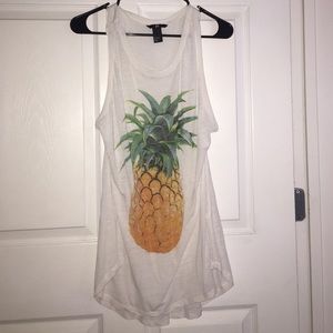 H&M Deep Side Pineapple Tank