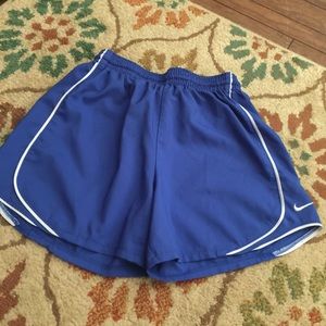 Blue nike shorts