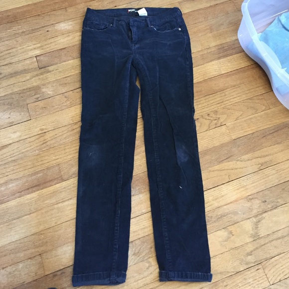 Navy cords, skinny fit, says size 27, fits 25! Bdg - Picture 1 of 3