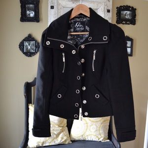 Ladies Black Guess Coat