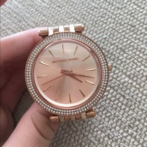Michael Kors rose gold watch with box!