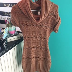 brown knit sweater