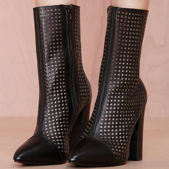 Nasty Gal Shoe Cult Holy Grail Leather Bootie