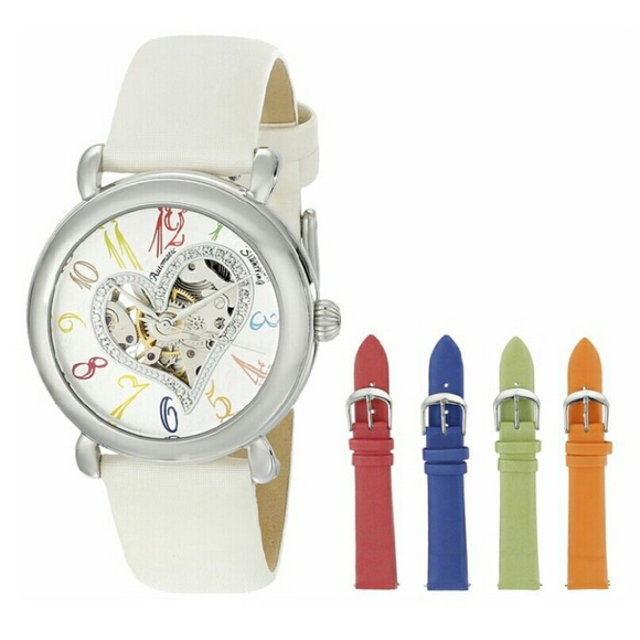 Stuhrling Original Watch with 5 Leather Bands