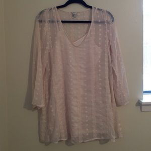 Pretty pink lace dress.