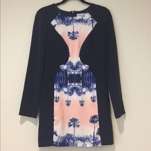 Planet Blue dress, Navy/pink size M