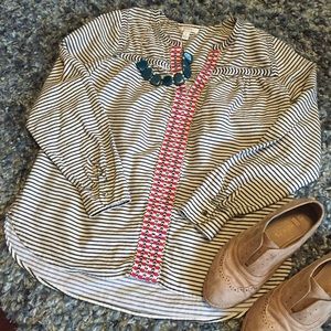 Jcrew Striped Blouse