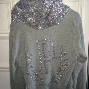 VS Pink sparkly zip up jacket
