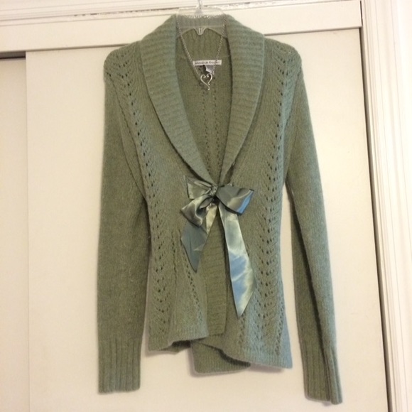 Cardigan with Ribbon Bow - Size M
