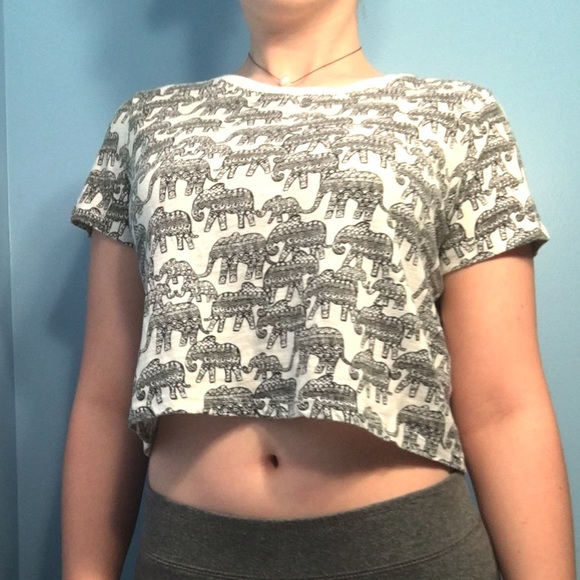 Elephant Crop Top